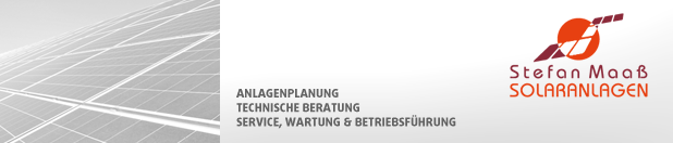 Maaß Solar Banner